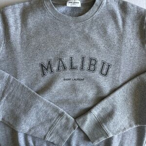 Saint Laurent Gray Crewneck Sweater